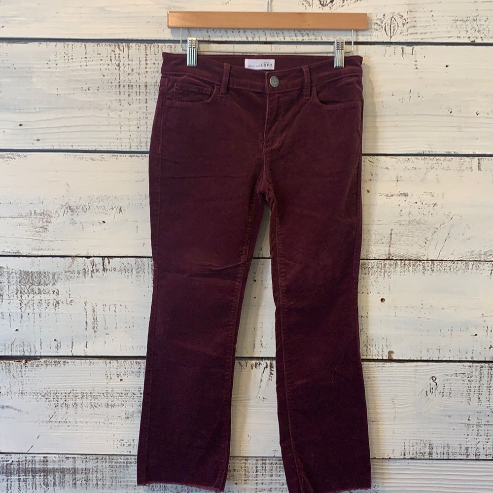 Women’s Loft modern boot corduroy pants size 2.